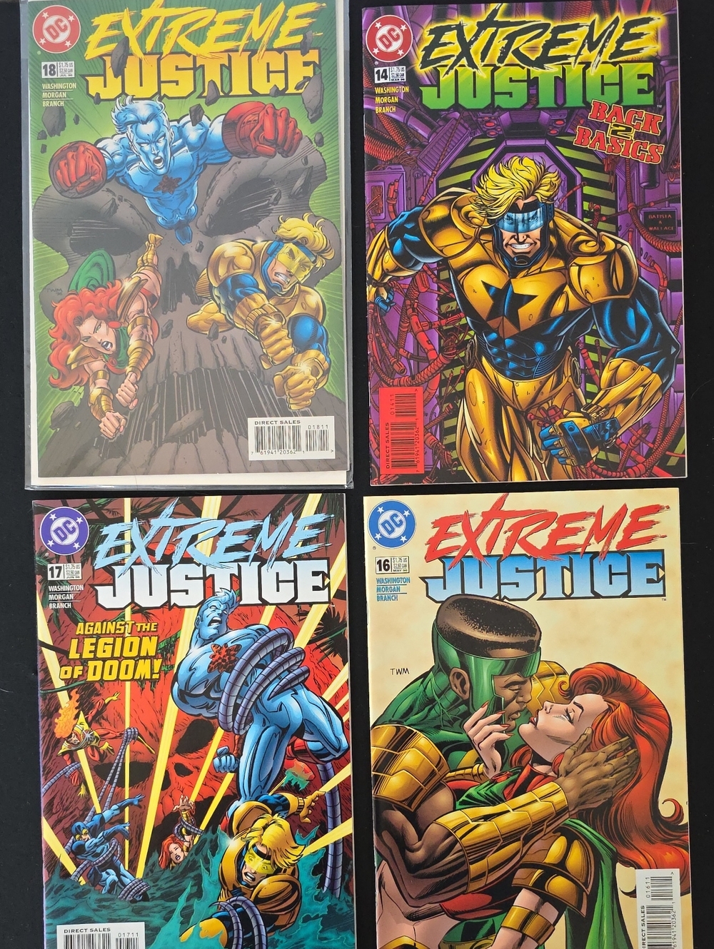 DC Comic Book Set Of 4- Extreme Justice